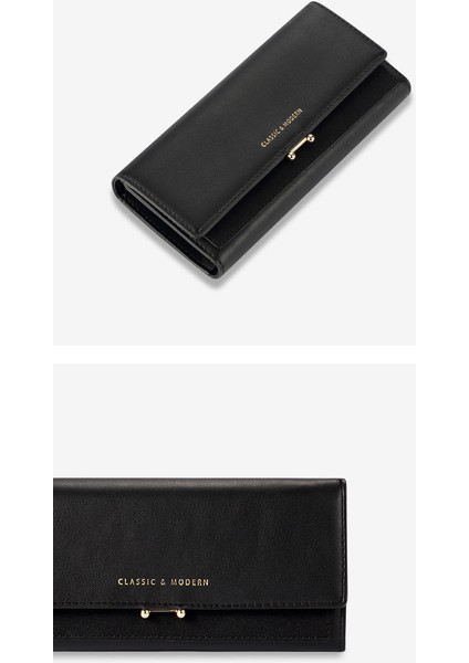 Uzun Kadın Cüzdan Büyük Kapasiteli Üç Katlı Kadın Clutch Kart Tutucu Çoklu Kart Yuvası (Yurt Dışından) fiyatları