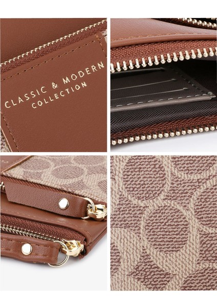 Moda Eski Desen Bayanlar Düşüş Çanta Çok Yönlü Kız Cüzdan Kart Tutucu (Yurt Dışından) indirimleri