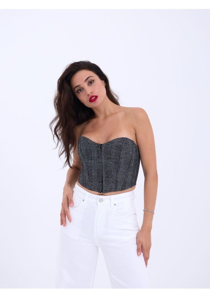 7205 Crop-Siyah