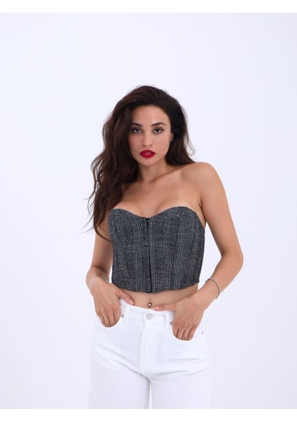 7205 Crop-Siyah