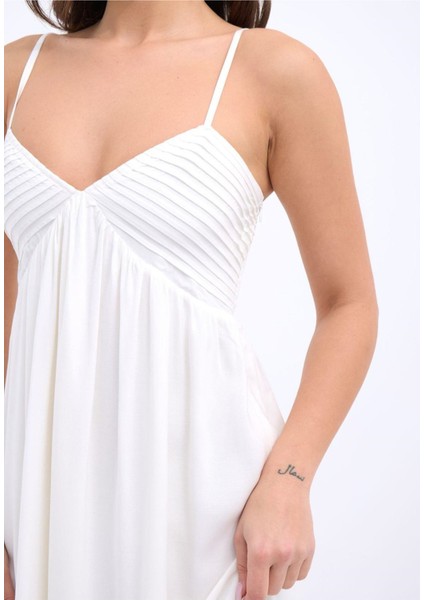 Butik 7322 Elbise-Ekru