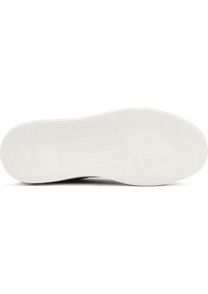 Erkek Siyah Bağcıklı Kalın Tabanlı Deri Sneaker 25SFD654318