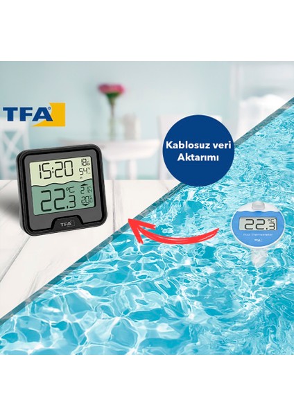 Tfa 30.3066.01 'marbella' Havuz Sıcaklık Ölçer | Ortam Isı Nem Ölçer