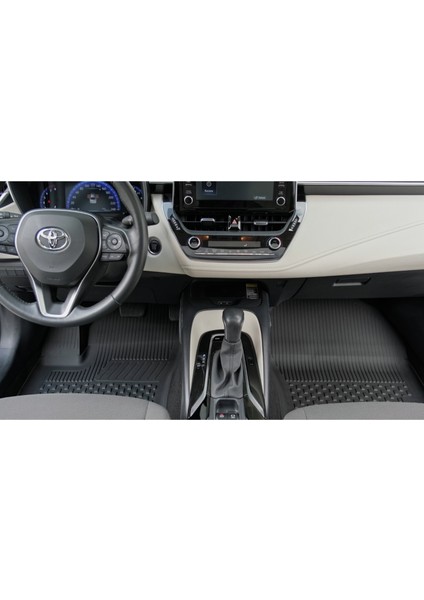 Toyota Corolla Sedan 2019-2025 Uyumlu 4.5D Premium Havuzlu Oto Paspas ve LİNER Marka 3D Bagaj Havuzu Seti - Corolla