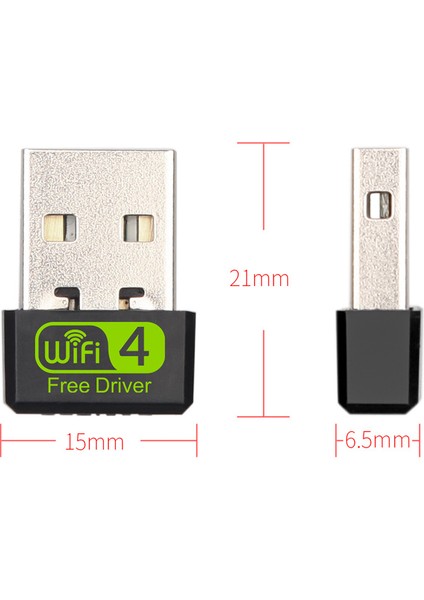 USB Wifi Adaptörü, 150MBPS Tek Bantlı 2.4g Kablosuz Adaptör, Dizüstü/masaüstü/pc Için Mini Kablosuz Ağ Kartı Wifi Dongle, Windows 10/8/8.1 Desteği (Yurt Dışından)
