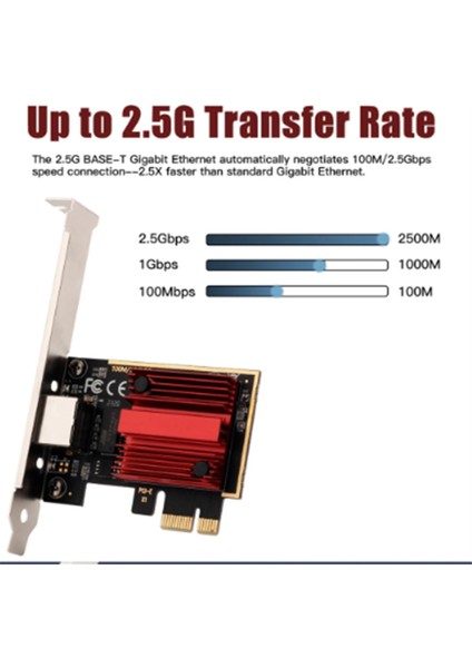 2.5g Pcı-E - RJ45 Gigabit Ağ Kartı RTL8125B Çip 10/100/1000MBPS Ethernet Kablolu RJ45 Lan Denetleyici Adaptörü (Yurt Dışından) fırsatları