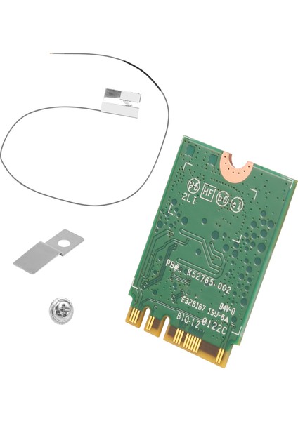 Wı-Fı 6e Bluetooth 5.2 Intel AX210 Çift Bant 3000 Mbps M.2 Kablosuz Kart AX210NGW 2.4g/5g 802.11AX Ipex Antenli (Yurt Dışından)