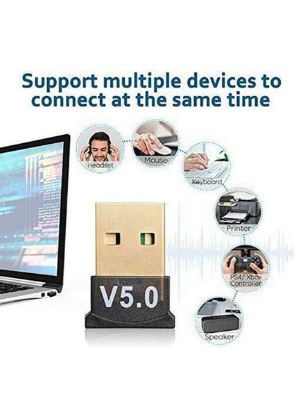 USB Bluetooth 5.0 Adaptörü Kablosuz Dongle Stereo Alıcı Ses Gönderici Pc Bilgisayar Dizüstü Bilgisayar Kulaklık Tv Vericisi. (Yurt Dışından) fırsatları