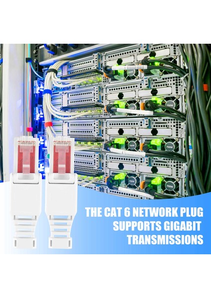 10 x Ağ Konnektörleri Aletsiz RJ45 Cat6 Lan Utp Kablo Fişi Aletler Olmadan Cat5 Cat7 Kurulum Kablosu Yama Kablosu (Yurt Dışından) fırsatları