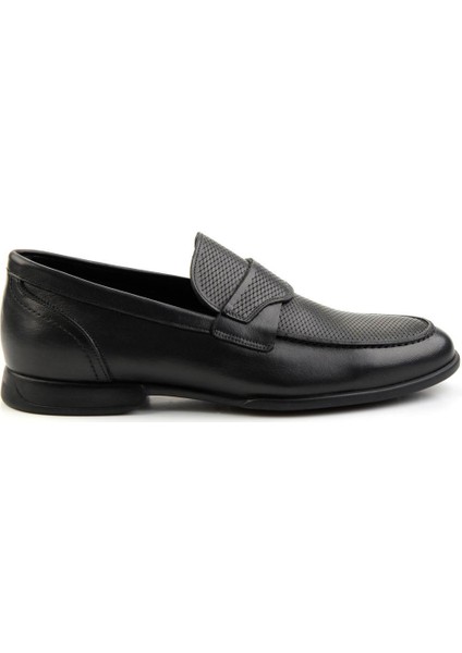 Siyah Deri Erkek Klasik Ayakkabı E01757715103