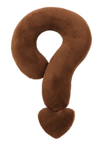 Soru Işareti U Şeklinde Yastık Bebek Peluş Oyuncak Boyun Yastığı (Yurt Dışından)