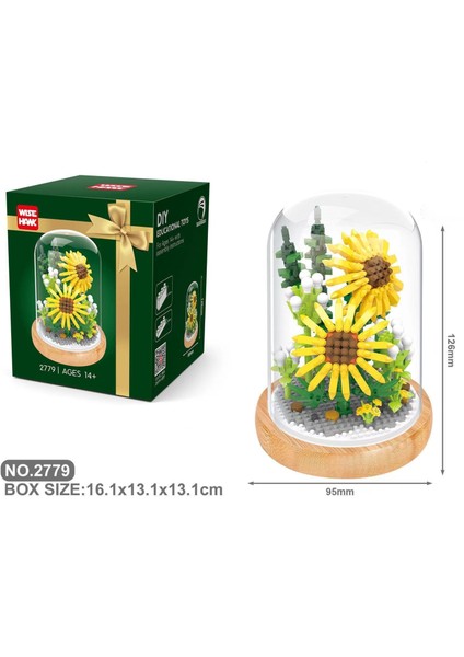 Yapı Taşları Aeon Çiçek Puzzle Oyuncak Tatil Hediyesi (Yurt Dışından)