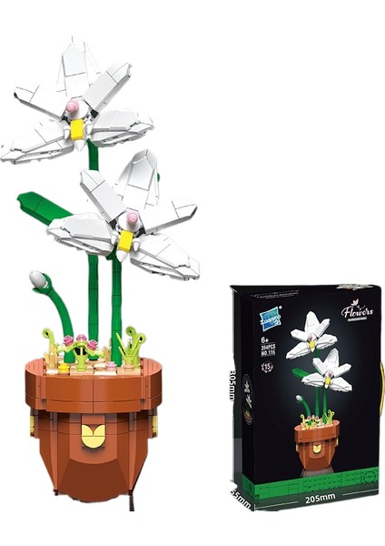 Bonsai Küçük Taneli Yapı Taşları Ebedi Çiçeklerin Simülasyonu Monte Edilmiş Oyuncaklar (Yurt Dışından)