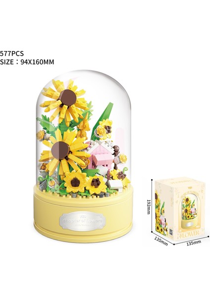 Forever Flowers Yapı Taşları Buket Octavo Serisi Puzzle Tatil Hediyesi (Yurt Dışından)