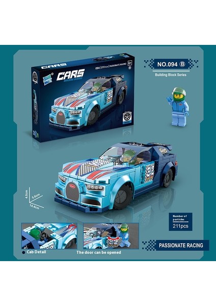 Puzzle Monte Araba Çocuk Küçük Parçacıklar Yapı Taşı Oyuncakları (Yurt Dışından)