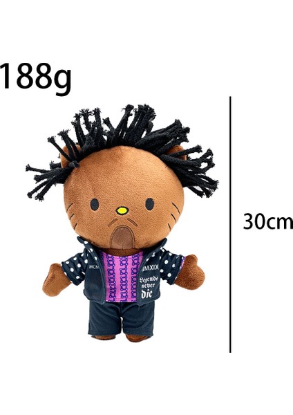 Iyi Adam Kulaklıklı Travis Scott Peluş Oyuncak Bebek (Yurt Dışından)