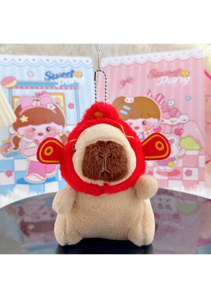 Gine Domuzu Bebek Biblo Peluş Bebek Anahtarlık (Yurt Dışından)