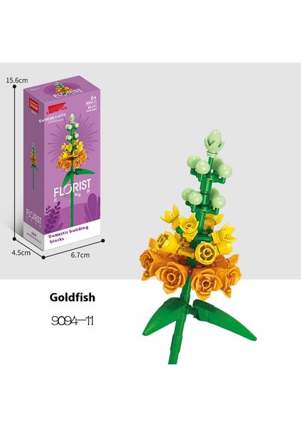 Yapı Taşları Çiçek Küçük Peletler Puzzle Yapboz Hediye (Yurt Dışından)