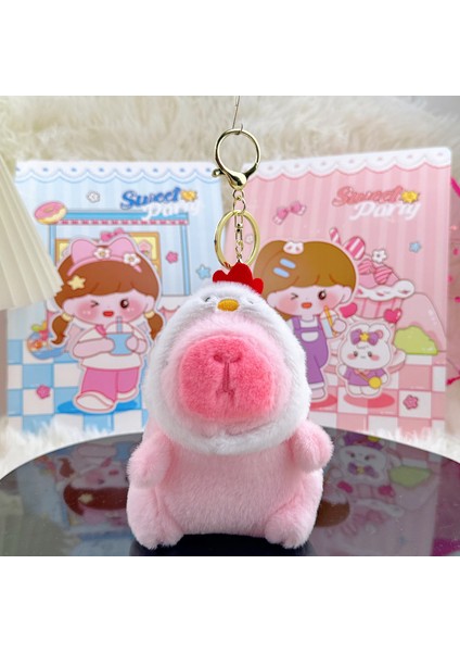 Gine Domuzu Bebek Biblo Peluş Bebek Anahtarlık (Yurt Dışından)