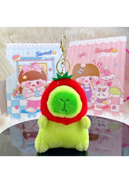 Gine Domuzu Bebek Biblo Peluş Bebek Anahtarlık (Yurt Dışından)