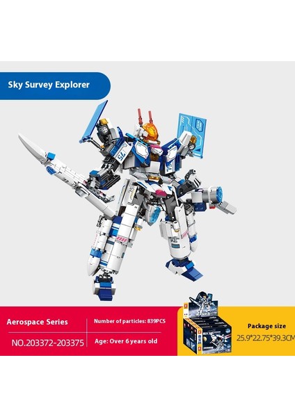 Yeni Mecha Blok Puzzle Montaj Yapı Taşı Oyuncaklar Süsler (Yurt Dışından)