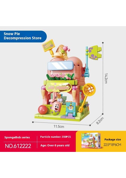 Spongebob Squarepants Sokak Görünümü Çocuk Eğitici Puzzle Oyuncakları (Yurt Dışından)