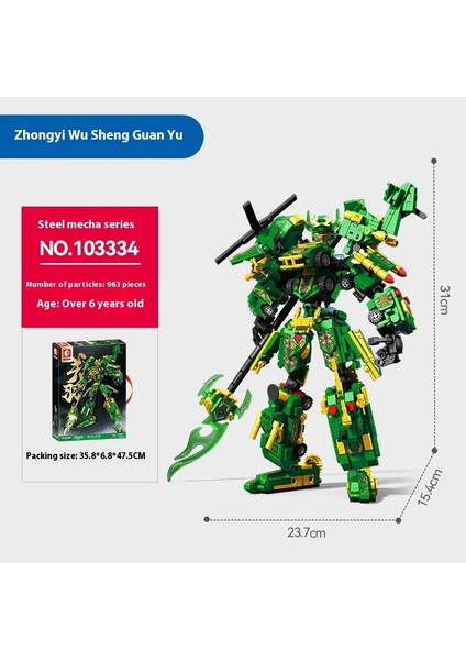 Yeni Mecha Blok Puzzle Montaj Yapı Taşı Oyuncaklar Süsler (Yurt Dışından)