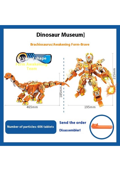 Dinozor Modeli Yapı Taşları Montajlı Oyuncaklar (Yurt Dışından)