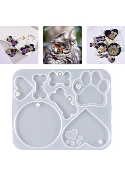 Epoksi Kedi Köpek Pati Tasma Silikon Epoksi Kalıbı