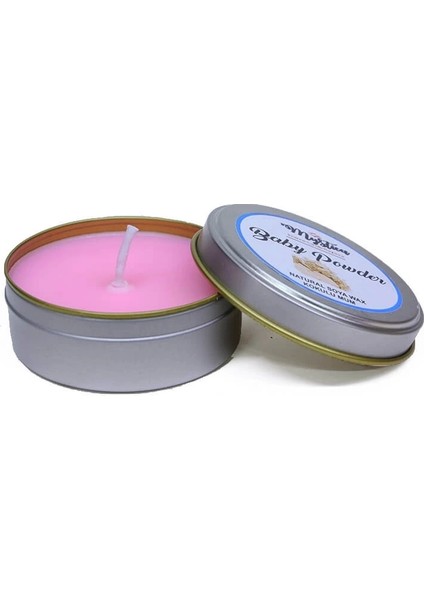 Soya Wax Mum Kokulu Tenekede Baby Powder