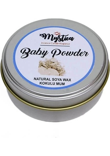 Soya Wax Mum Kokulu Tenekede Baby Powder