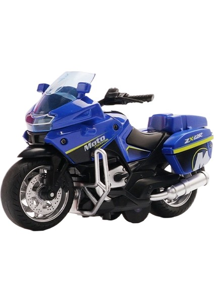 1:12 Simülasyon Ses ve Işık Süslemeli Alaşım Motosiklet Modeline Geri Dönüş Oyuncaklar (Yurt Dışından)