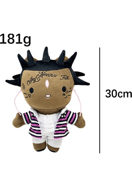 Iyi Adam Kulaklıklı Travis Scott Peluş Oyuncak Bebek (Yurt Dışından)