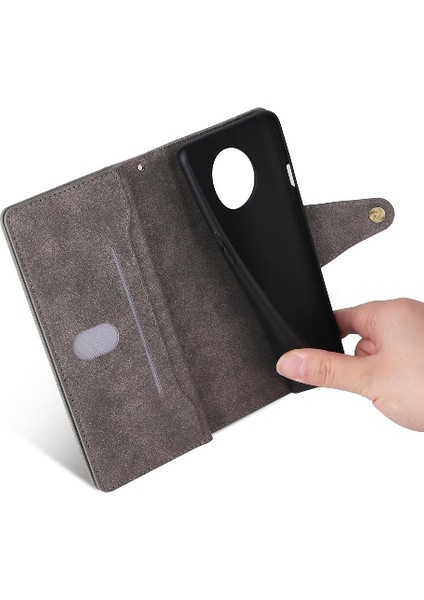 El Kayışı Fermuar Cüzdan Kapak Manyetik Deri ile Oneplus 7t Için Kılıf (Yurt Dışından) modelleri