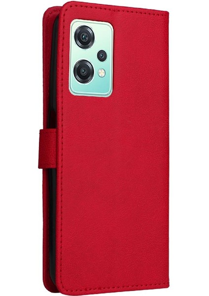 Kart Yuvası Yüksek Kaliteli Deri ile Oneplus Nord Ce2 Lite Için Flip Case (Yurt Dışından)