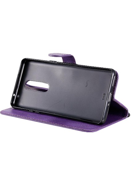 Kart Yuvası ile Oneplus 8 Için Flip Case Iş Cüzdan Telefon Kılıfı Klasik (Yurt Dışından)