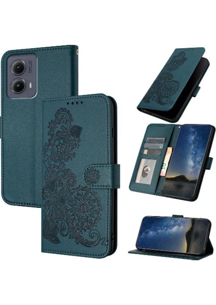 Motorola Kenar 5g 2024 Kickstand Koruyucu Flip Folio Kitap Için Flip Case (Yurt Dışından)