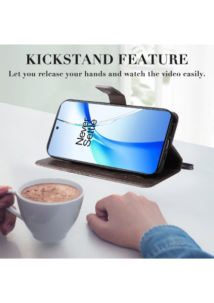 Oneplus Ace 3V 5g Için Kılıf Manyetik Kapak ile Kickstand Pu Deri Çevirin (Yurt Dışından)
