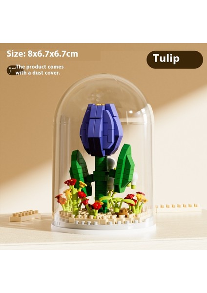 Artikül Yapı Taşları Çiçek Oyuncakları Puzzle Yapboz Yapı Taşları Buket Hediye (Yurt Dışından)