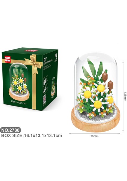 Yapı Taşları Aeon Çiçek Puzzle Oyuncak Tatil Hediyesi (Yurt Dışından)