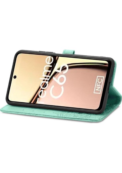 Realme C65 Için Flip Case Zarif Desen Basit Iş Kapak Kılıfı (Yurt Dışından) modelleri