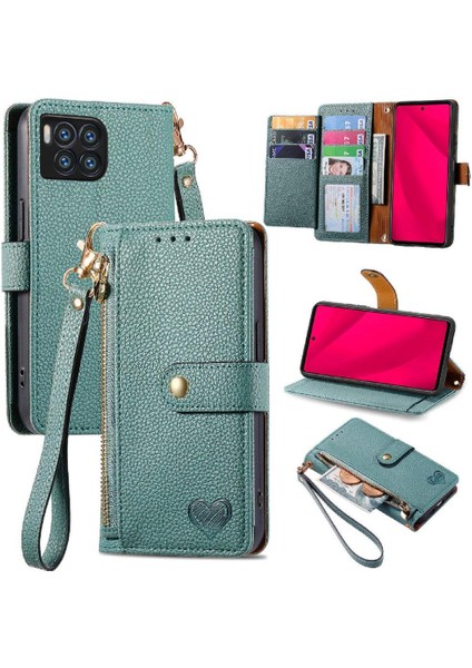 T-Mobile Revvl 7 Pro 5g Fermuar Rfıd Engelleme Cüzdan Aşk Için Flip Case (Yurt Dışından)