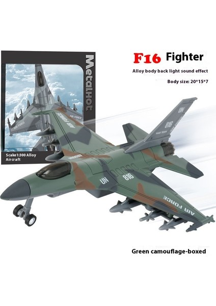 Simülasyon Alaşım Avcı Işıklandırma Ses Uçak Model Süs (Yurt Dışından)