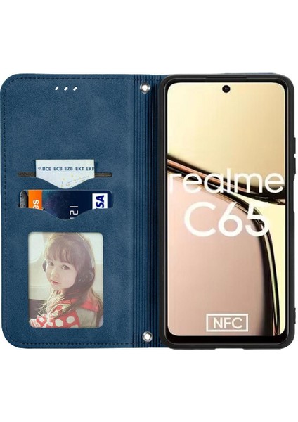 Realme C65 Cüzdan Flip Kapak Için Flip Case Basit Iş Darbeye (Yurt Dışından) indirimleri