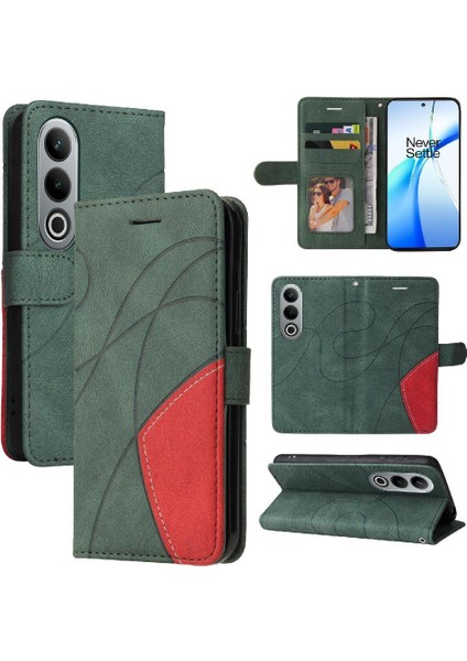 Oneplus Ace 3V 5g Kickstand Koruyucu Deri Cüzdan Rengi Için Flip Case (Yurt Dışından)