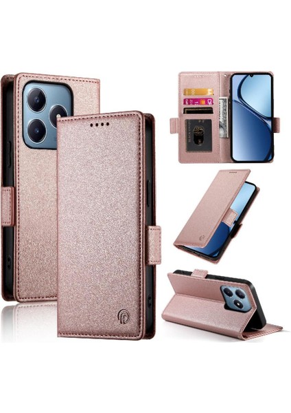 Realme C63 Cüzdan Günlük Kullanım Flip Kart Yuvaları Iş Için Flip Case (Yurt Dışından)