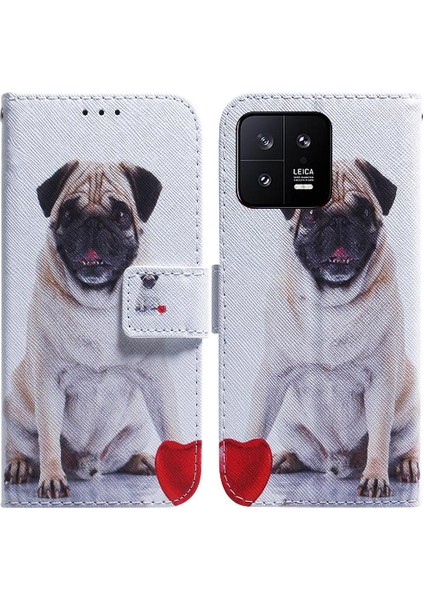 Xiaomi 13 Cüzdan Kart Yuvaları Manyetik Kapatma Pu Deri Için Flip Case (Yurt Dışından)