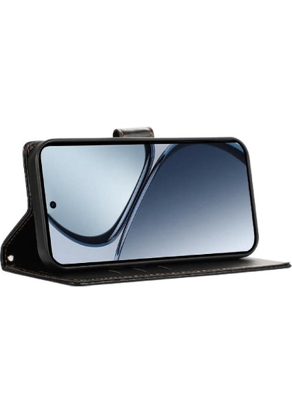 Realme C65 Üç Kart Yuvaları Için Flip Case Kickstand Şok Emici (Yurt Dışından) modelleri