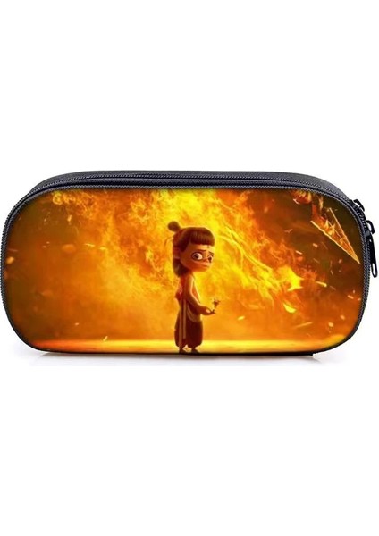 Ne Zha'nın Sihirli Çocukları Perili Deniz Kalem Kılıfı Düzenleyici Büyük Kapasiteli Kırtasiye Çantası (Yurt Dışından)