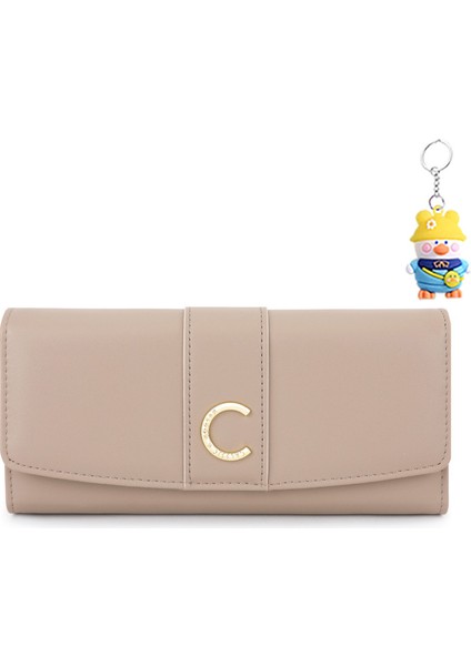 Üç Katlı Uzun Cüzdan Çoklu Kart Yuvası Kadın El Çantası Kart Tutucu (Yurt Dışından)